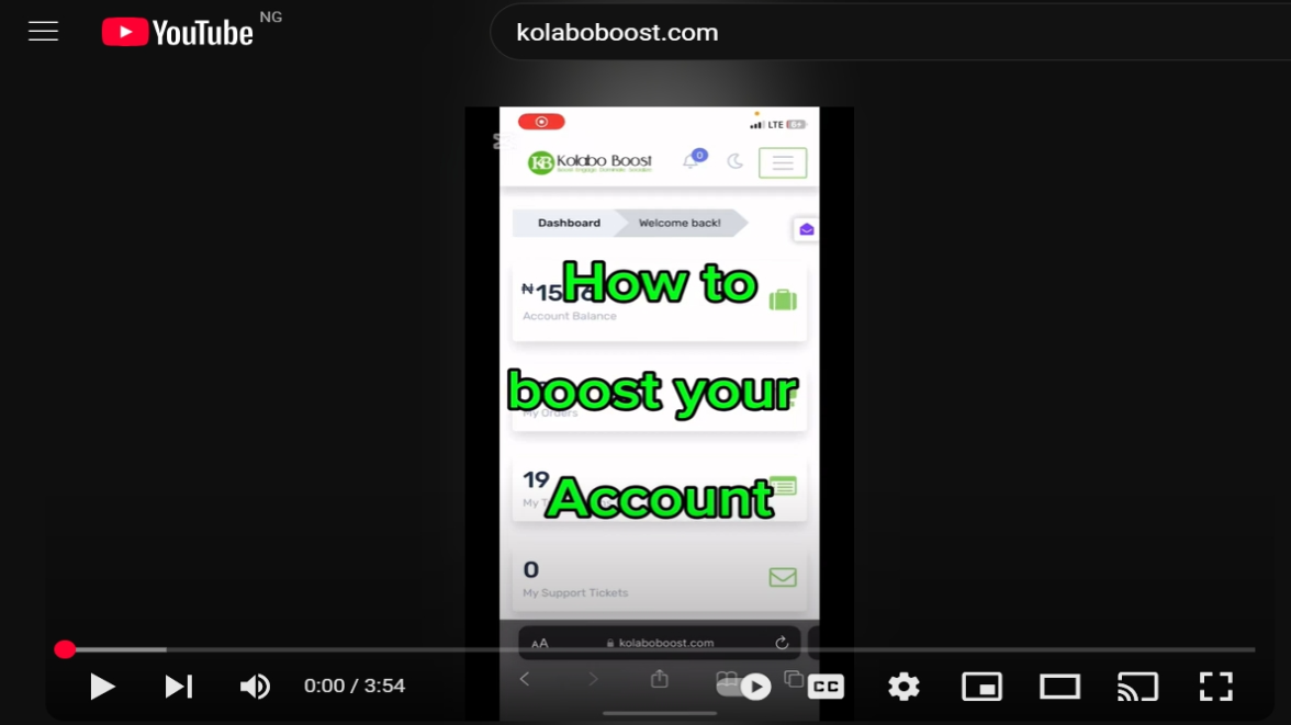 VIDEO TUTORIAL ON HOW TO BOOST YOUR SOCIAL MEDIAL ACCOUNT